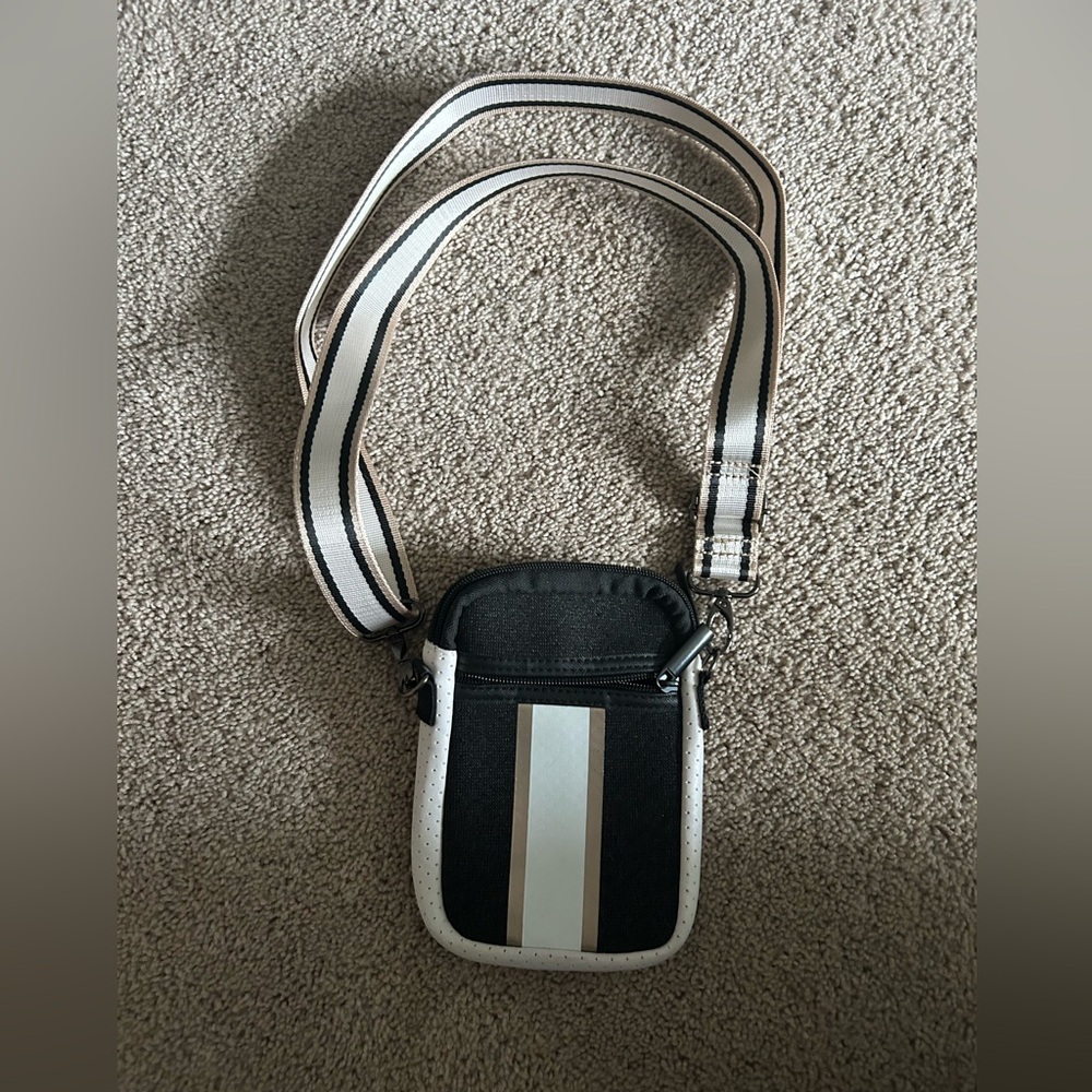 NWOT Black and White Crossbody Bag